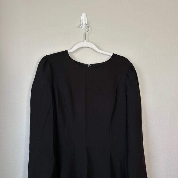 GAL MEETS GLAM Celeste Fit and Flare Dress Black Plus Size 16 Party LBD - Picture 4 of 9